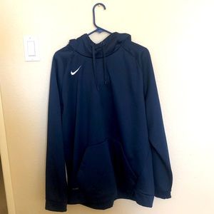 Nike Dri-Fit navy blue pullover hoodie sweatshirt size XXL